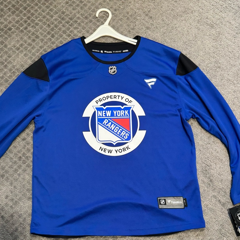 Fanatics New York Rangers Practice Jersey